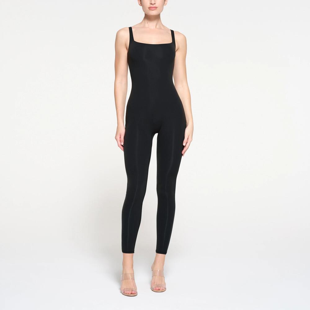 SKIMS Square Neck Low Back Catsuit (Bodysuit) | Black | 2XS | Fits Everybody Cover