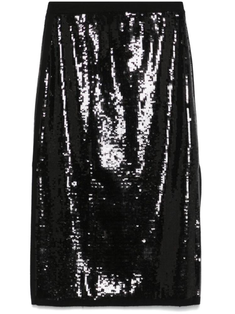 TWINSET sequinned midi skirt - Black Cover