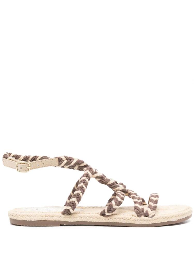 Manebi braided-straps espadrilles - Brown Cover