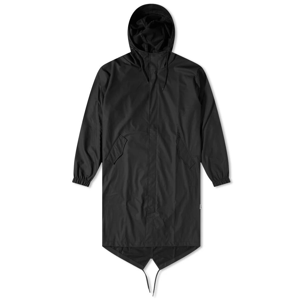 Rains Fishtail Parka Jacket in Black Cover