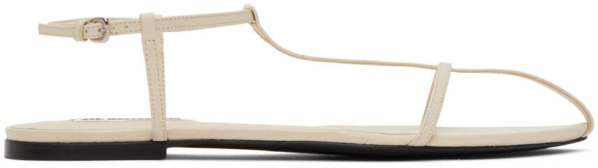 Jil Sander Off-White Flat Sandals Cover