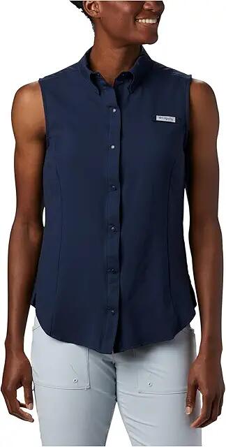 Columbia Tamiami Sleeveless Shirt (Collegiate Navy) Women's Sleeveless Cover