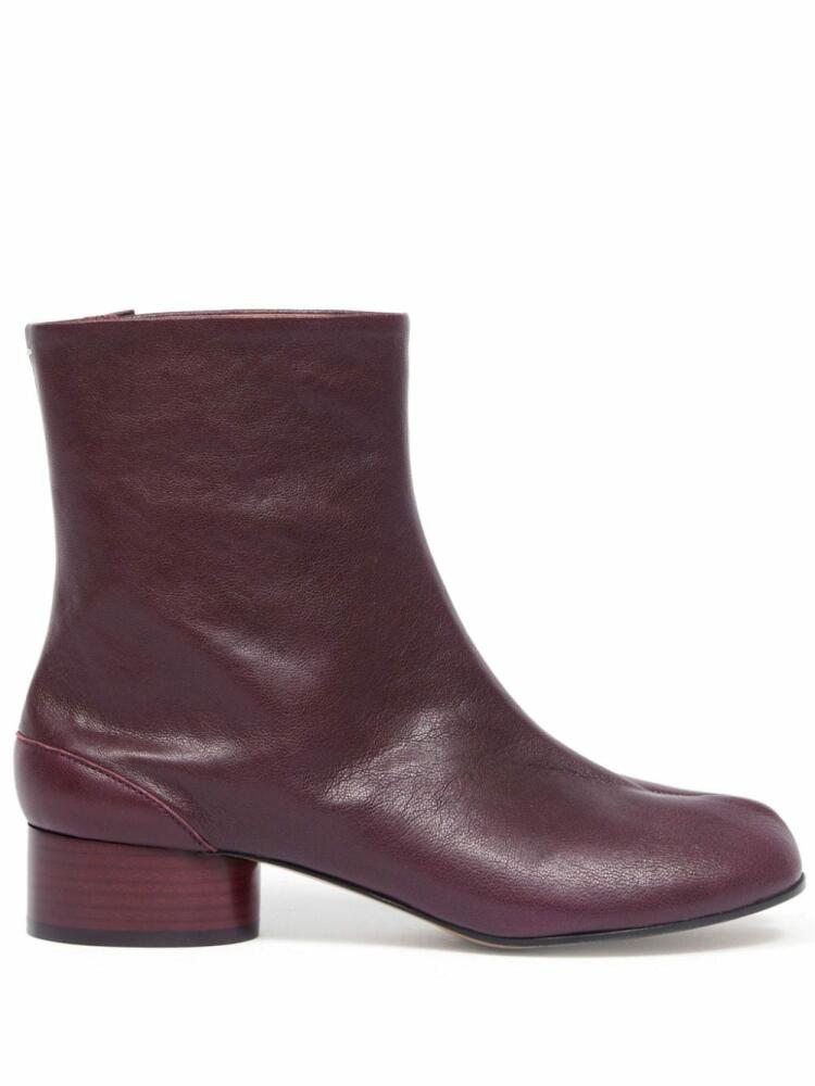 Maison Margiela Tabi 30mm leather ankle boots - Red Cover