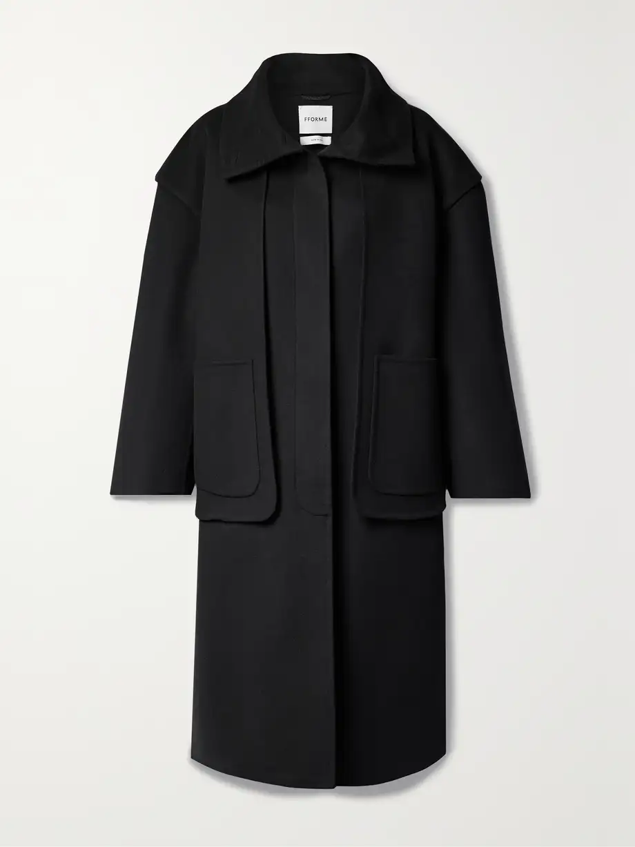 FFORME - Wei Layered Wool Coat - Black Cover