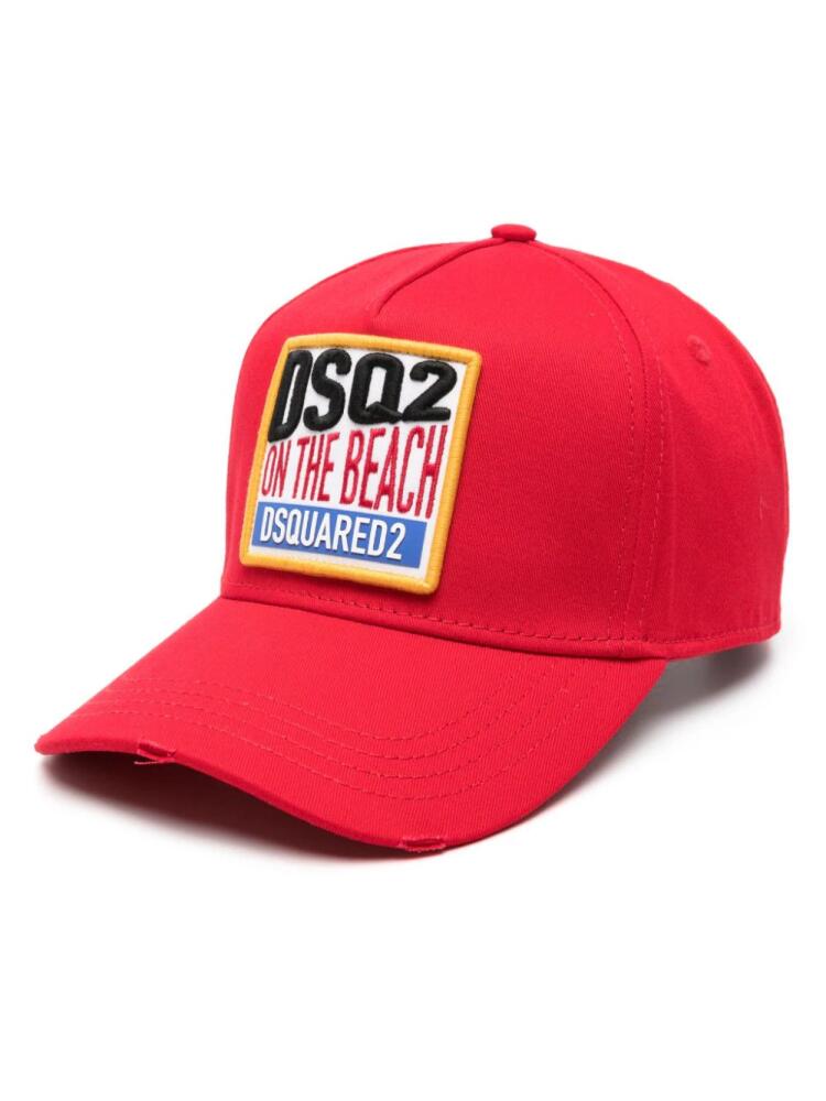 DSQUARED2 logo-patch cotton baseball cap Cover