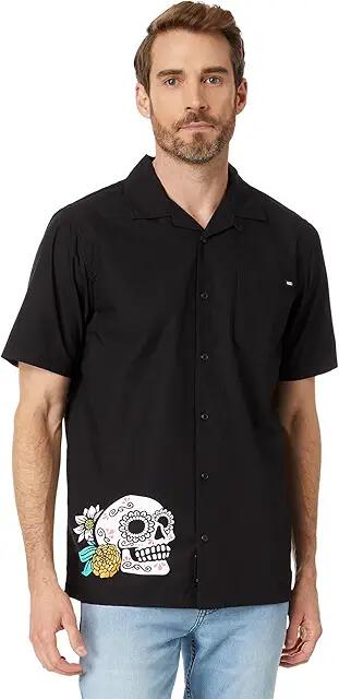 Vans Guided Short Sleeve Woven (Black) Men's Clothing Cover