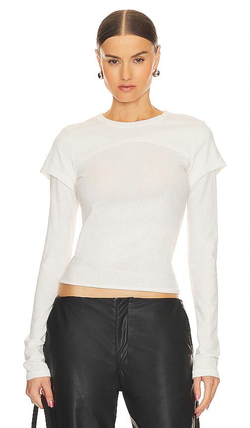 SLVRLAKE Bolero Tee in White Cover