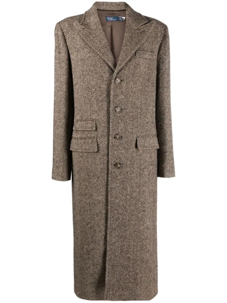 Polo Ralph Lauren herringbone wool trench coat - Brown Cover