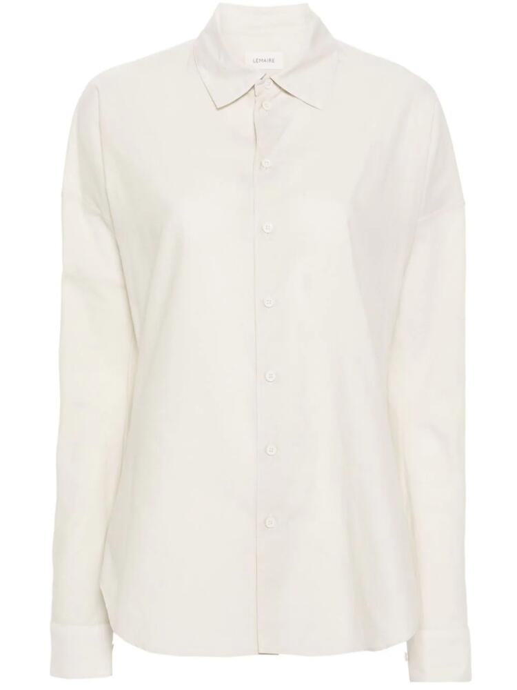 LEMAIRE multi-way collar shirt - Neutrals Cover