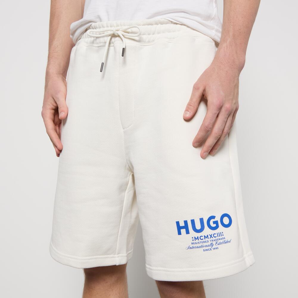 HUGO Blue Nomario Loopback Cotton-Jersey Shorts Cover