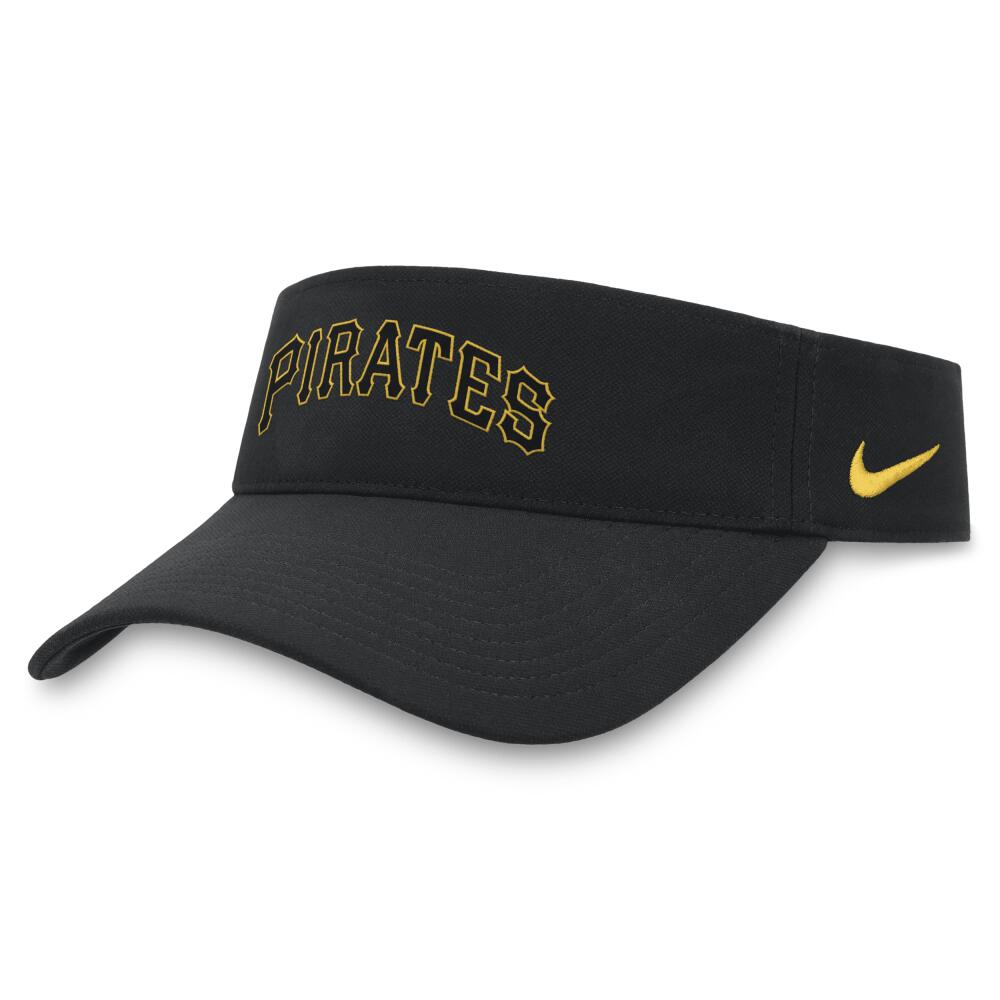 Pittsburgh Pirates Wordmark Nike Men's Dri-FIT MLB Visor in Black Cover