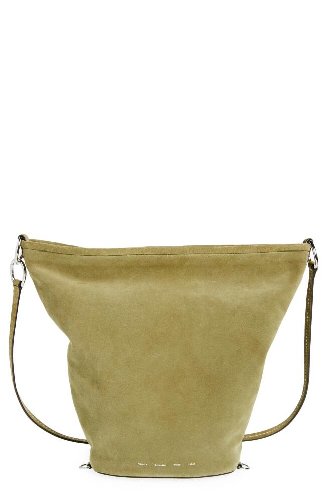 Proenza Schouler White Label Spring Suede Bucket Bag in Bamboo Cover