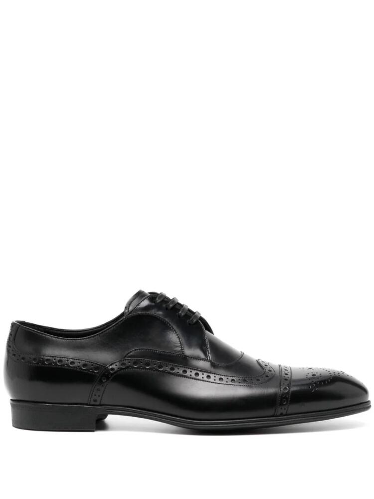 Dolce & Gabbana leather almond-toe brogues - Black Cover