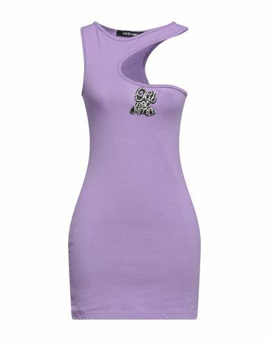 Odi Et Amo Woman Mini dress Mauve Cotton Cover