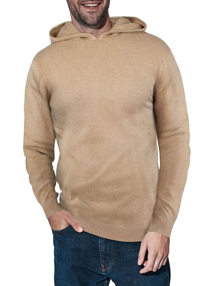 X Ray Men's Solid Hooded Sweater - Oatmeal Cover