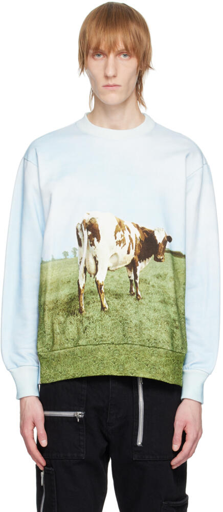 UNDERCOVER Blue Graphic Sweatshirt Cover