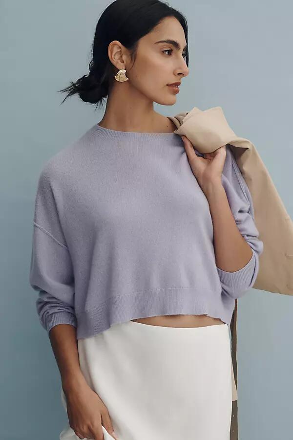 The Alani Cashmere Sweater by Pilcro: Cropped Crew-Neck Edition Cover