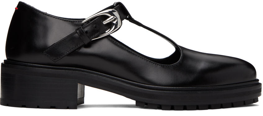 Aeyde Black Roberta Calf Loafers Cover