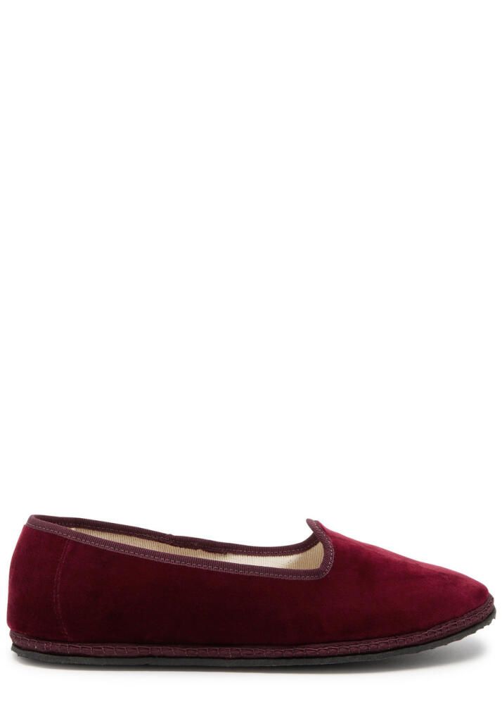 Vibi Venezia Velvet Slippers - Red Cover