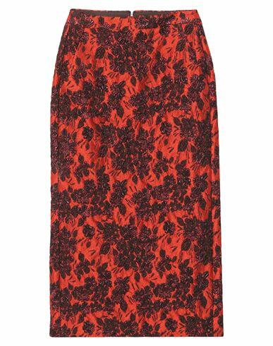 Aspesi Woman Midi skirt Orange Polyamide, Polyester, Acetate, Silk, Metal Cover