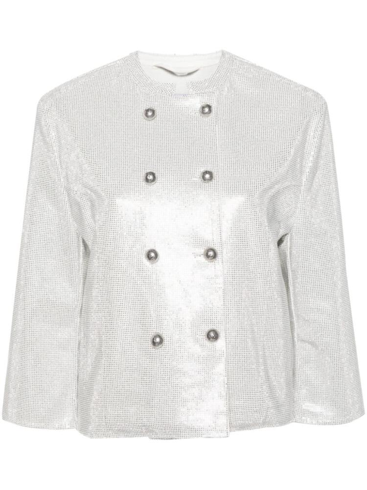 Ermanno Scervino rhinestone-embellished denim jacket - White Cover