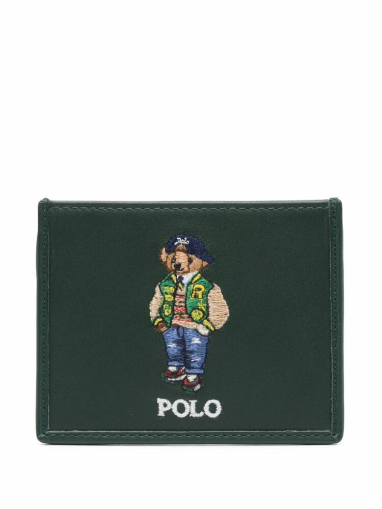 Polo Ralph Lauren Polo Bear leather card holder - Green Cover