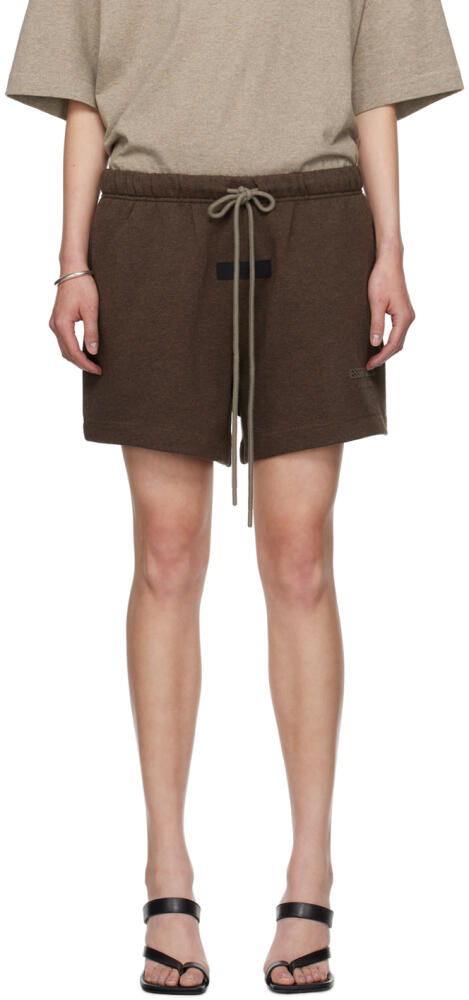 Fear of God ESSENTIALS Brown Drawstring Shorts Cover