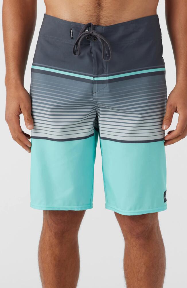 O'Neill Lennox Stripe Board Shorts in Turquoise Cover