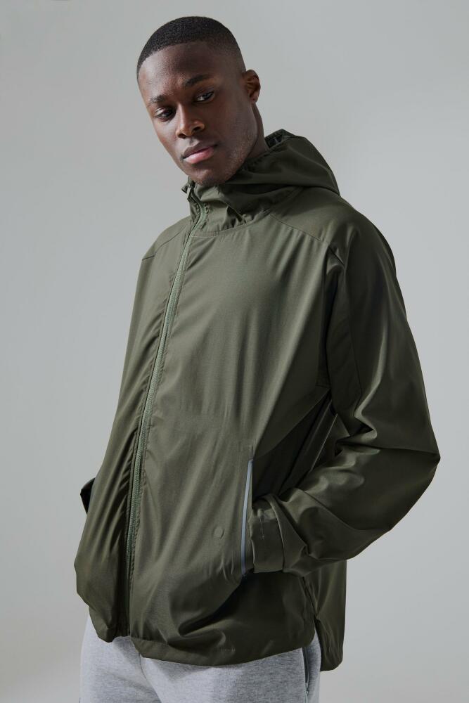 boohoo Mens Man Active Regular Fit Trail Windbreaker - Green Cover