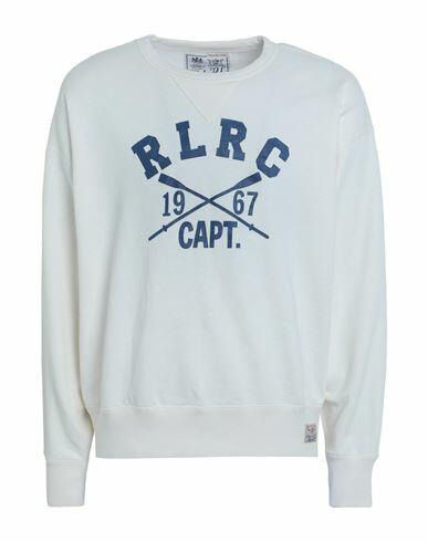 Polo Ralph Lauren Vintage Fit Fleece Graphic Sweatshirt Man Sweatshirt Off white Cotton, Polyester Cover