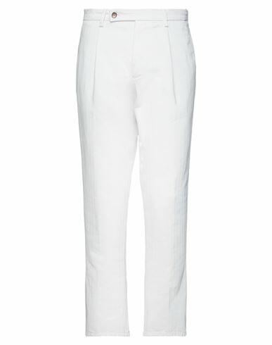 Berwich Man Pants White Cotton Cover