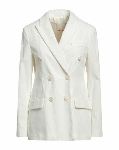 Jucca Woman Blazer White Cotton Cover