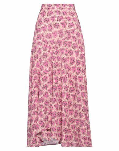 Isabel Marant Woman Maxi skirt Fuchsia Silk, Elastane Cover