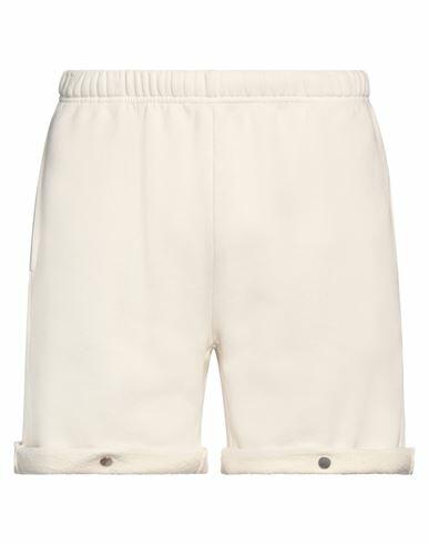 Les Tien Man Shorts & Bermuda Shorts Ivory Cotton Cover