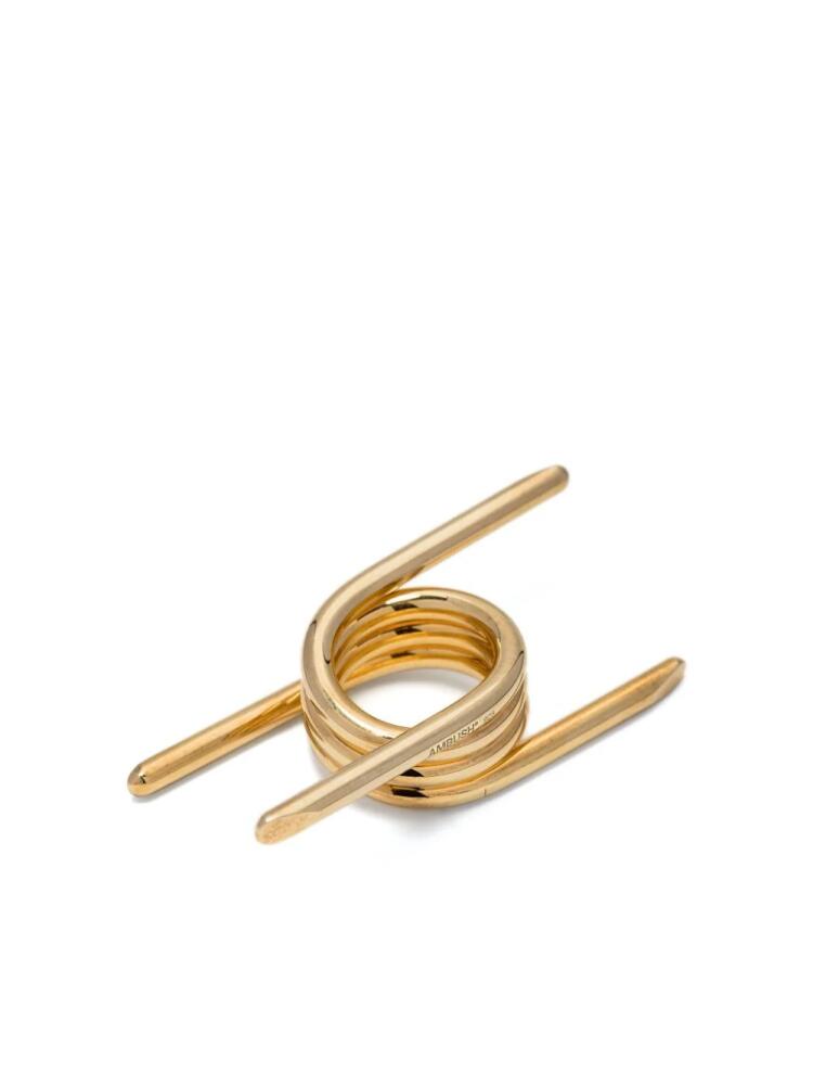 AMBUSH gold-plated wrap-around ring Cover