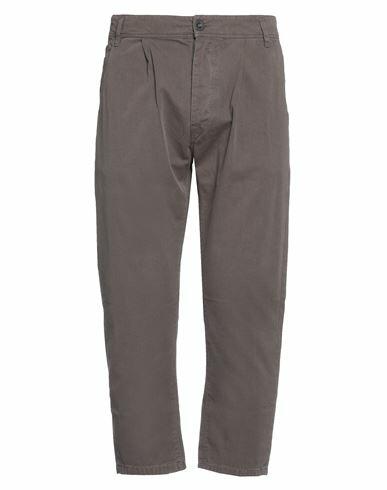 Novemb3r Man Pants Brown Cotton, Elastane Cover