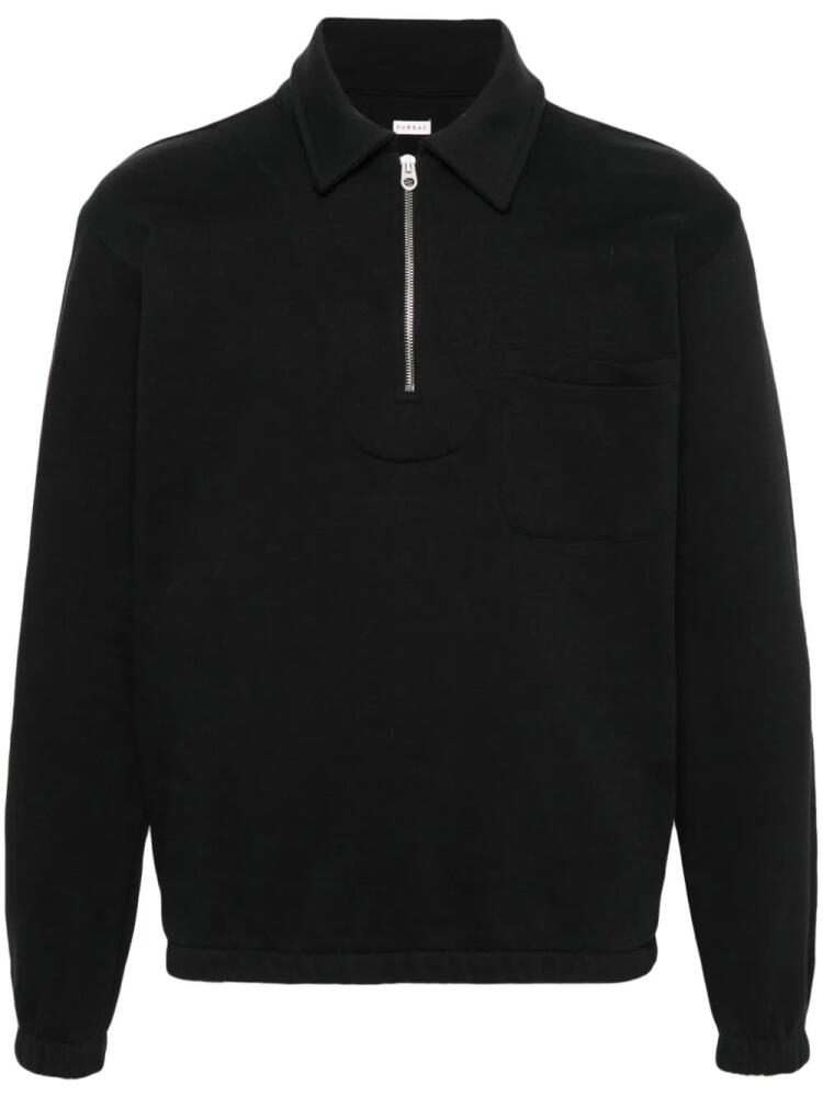 FURSAC zipped cotton jumper - Black Cover