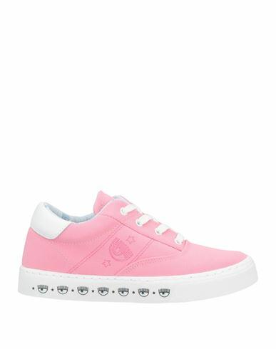 Chiara Ferragni Woman Sneakers Pink Textile fibers Cover