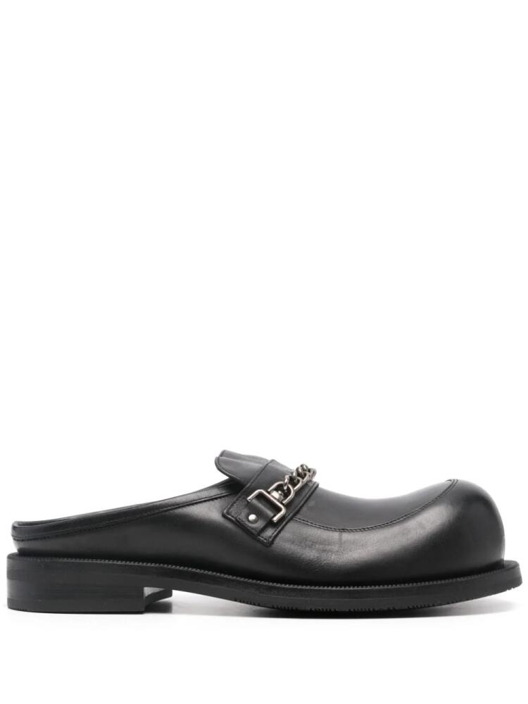 Martine Rose chain-detailed leather mules - Black Cover