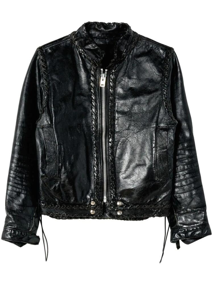 RE/DONE whipstitch leather jacket - Black Cover