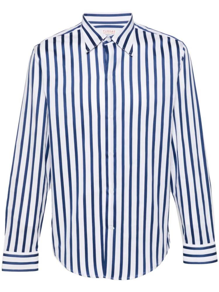 FURSAC stripe cotton shirt - White Cover