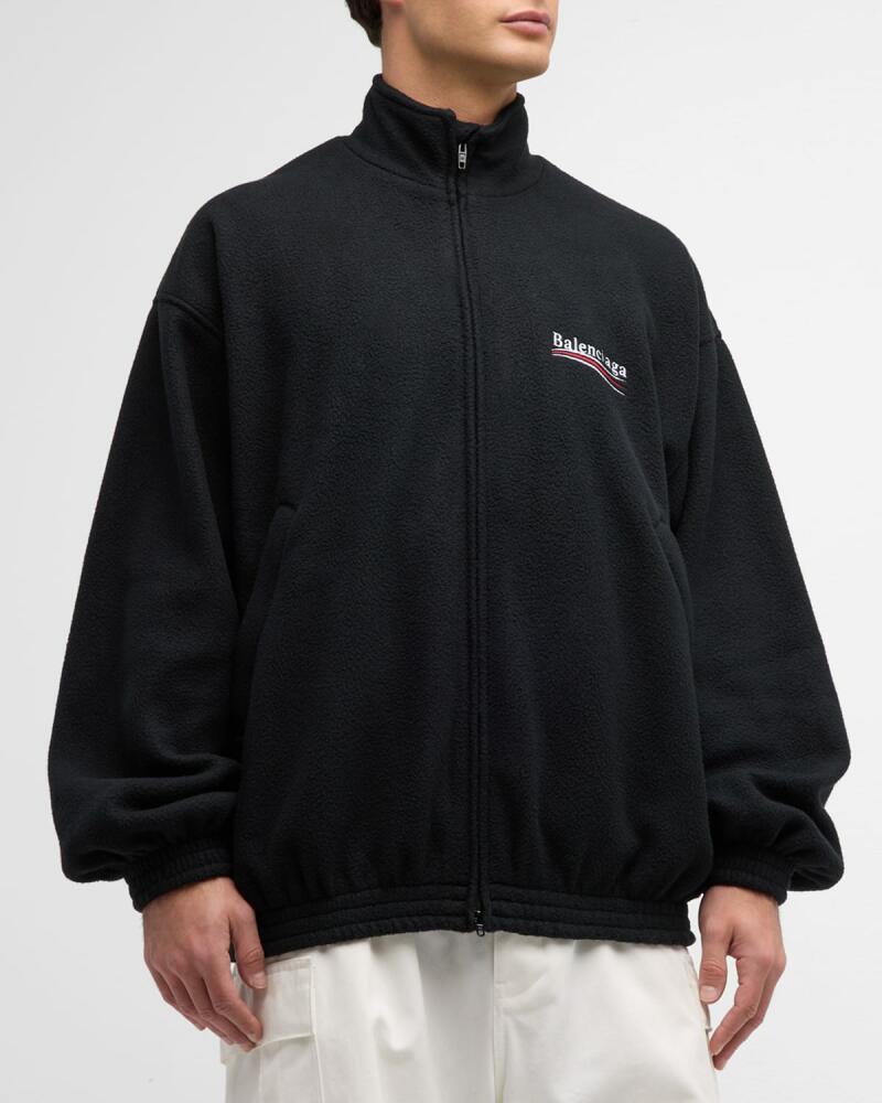 Balenciaga Men's Political Campaign Zip-Up Jacket Cover