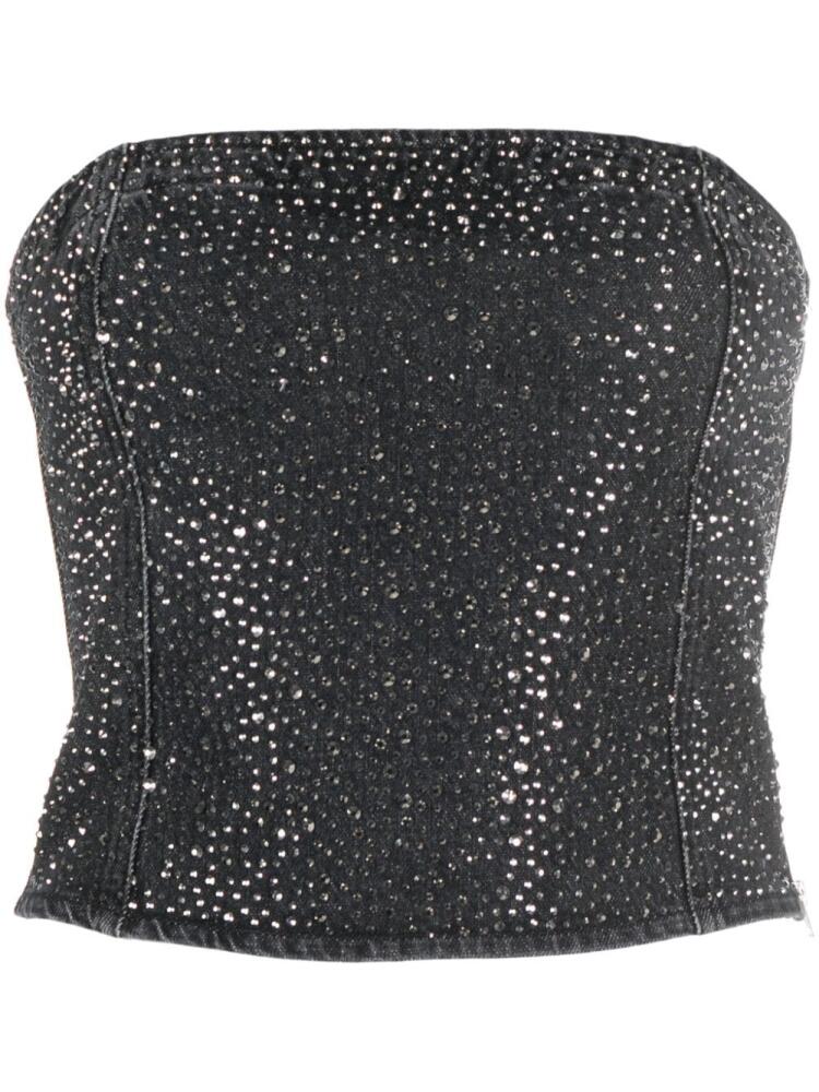 Gestuz Nadiva rhinestone-embellished top - Black Cover