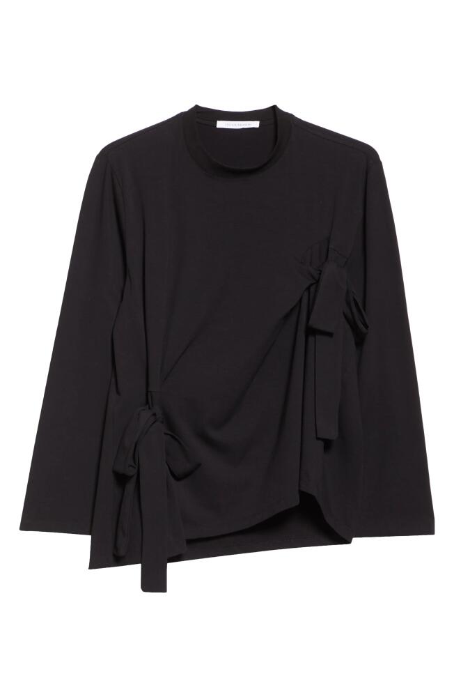 Cecilie Bahnsen October Bow Jersey T-Shirt in Black Cover