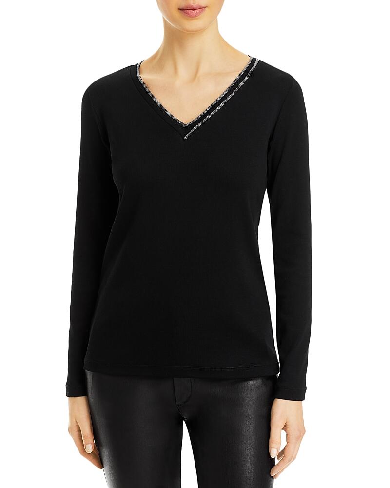 Fabiana Filippi Scollo V Neck Long Sleeve Tee Cover