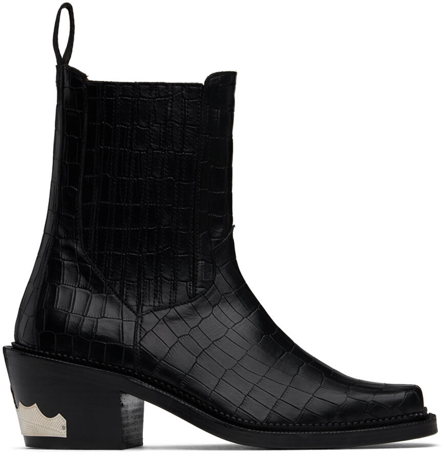 Toga Virilis SSENSE Exclusive Black Chelsea Boots Cover