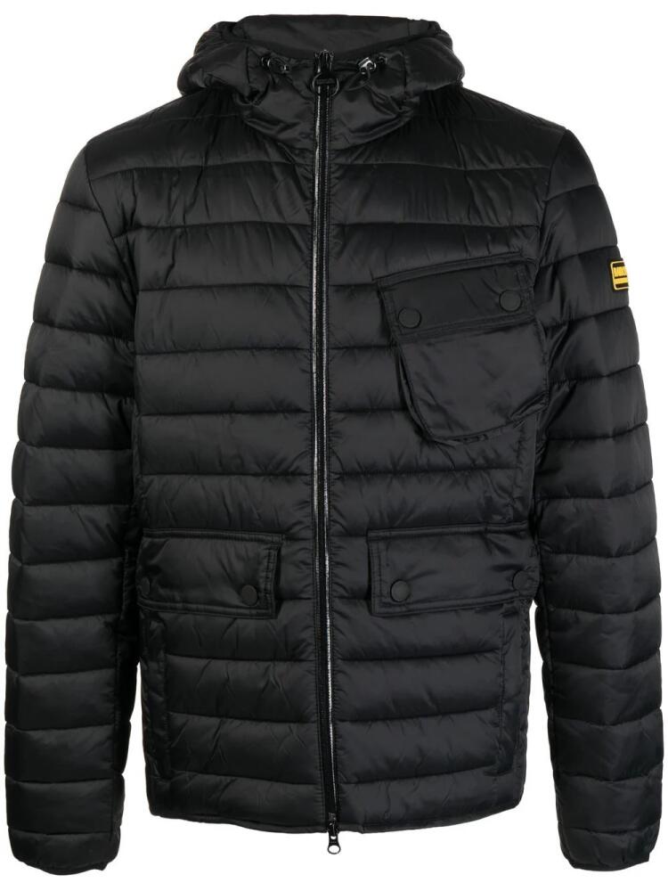 Barbour International padded hooded jacket - Black Cover