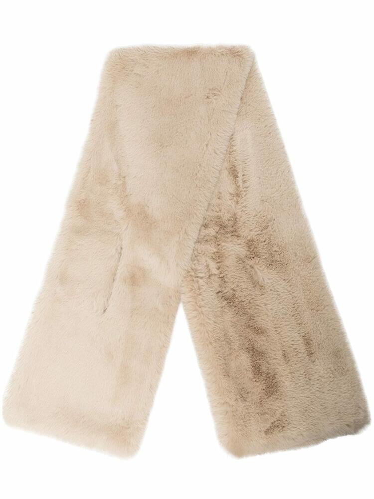 Apparis Bambi faux-fur scarf - Neutrals Cover