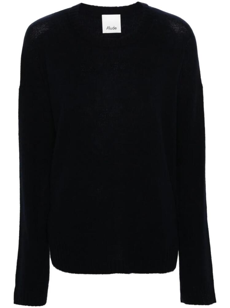 Allude drop-shoulder cashmere jumper - Blue Cover