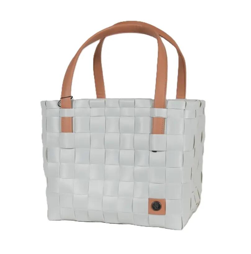 Handed By Color Block Recycled Tote Bag in Misty Grey Cover